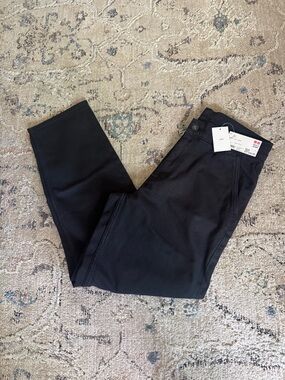 Uniqlo Black Relaxed Ankle Jeans - S